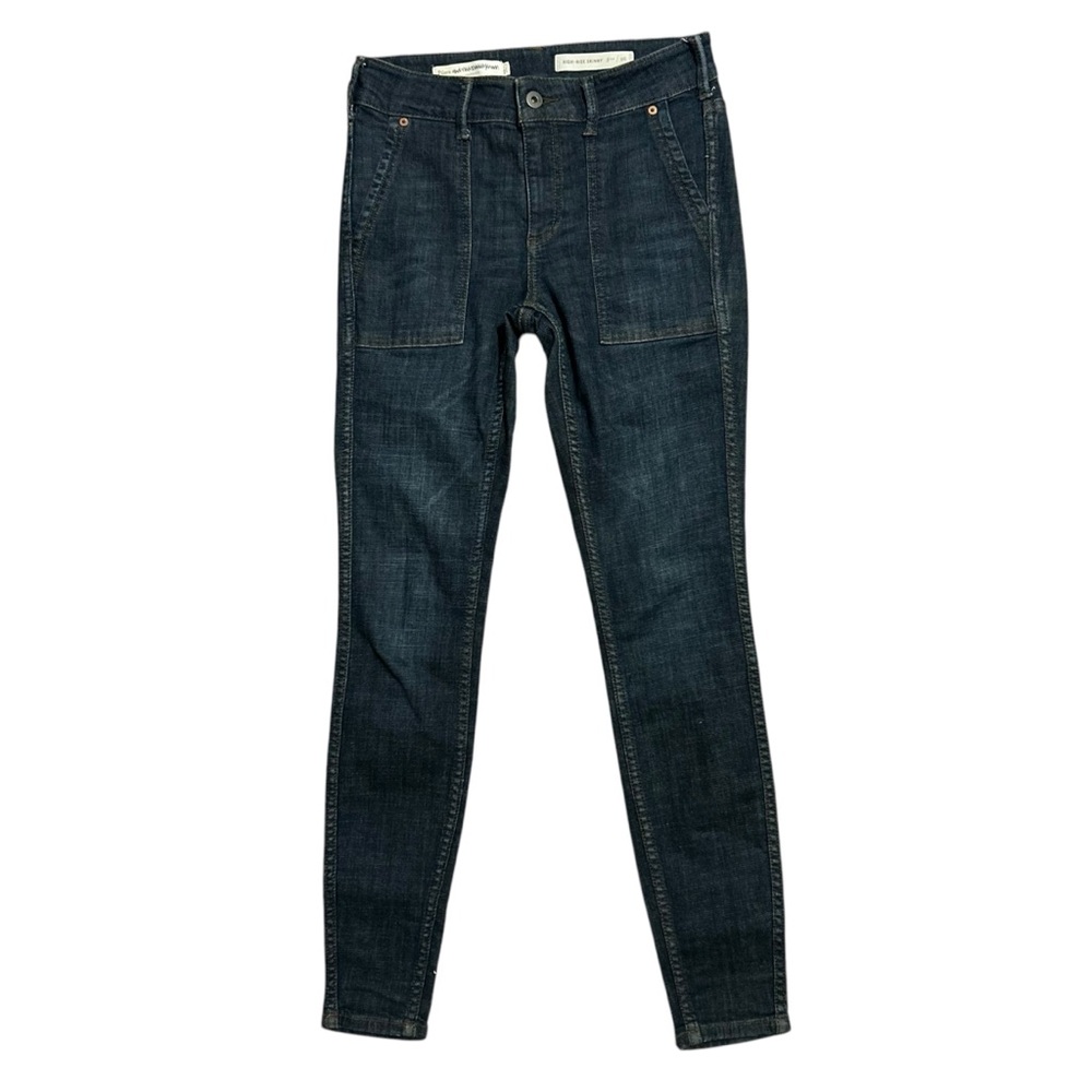 PILCRO ANTHROPOLOGIE Dark Wash High Rise Skinny Jeans 26